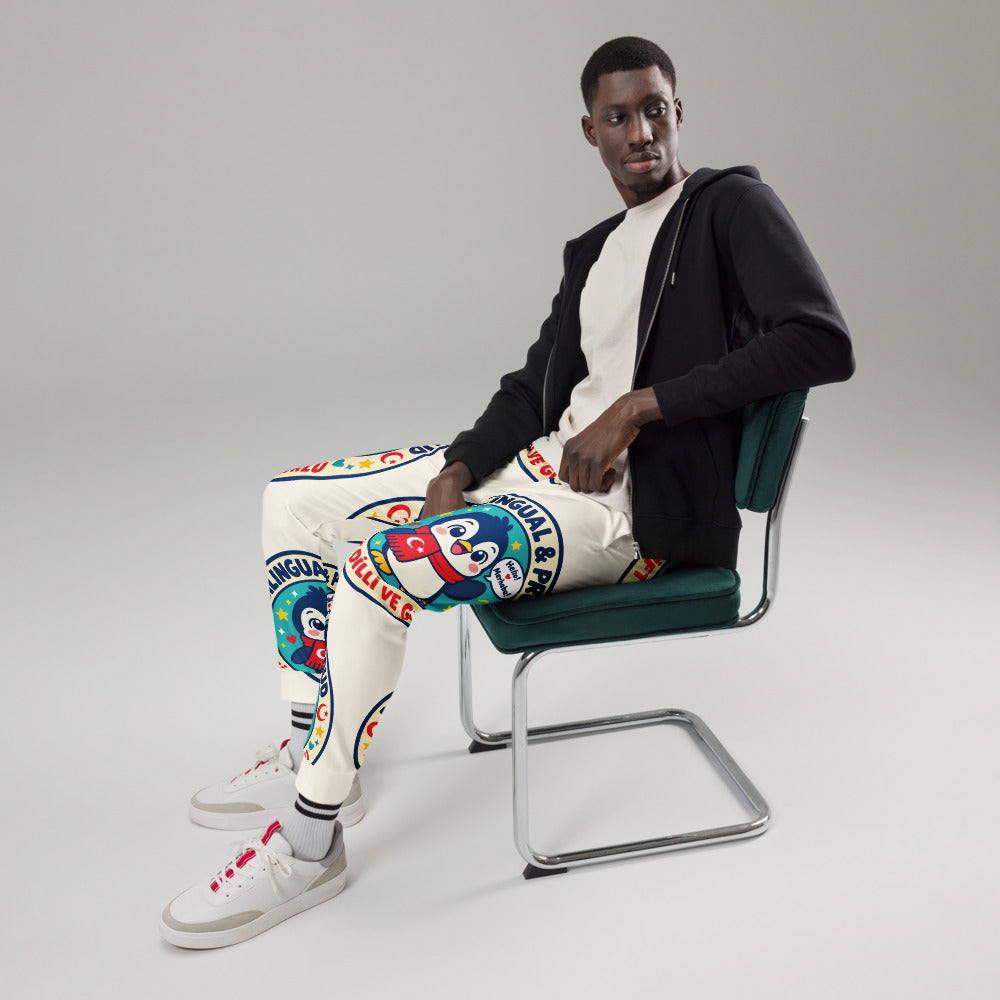 Bilingual & Proud All-Over Print Recycled Joggers, Roots & Talks - lifestyle photo 2