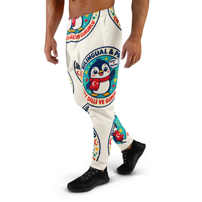 Bilingual & Proud All-Over Print Recycled Joggers, Roots & Talks - product photo