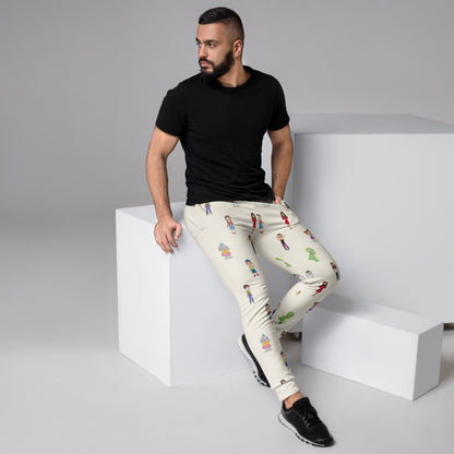 Roots & Talks Characters All-Over Print Recycled Joggers - lifestyle photo 1