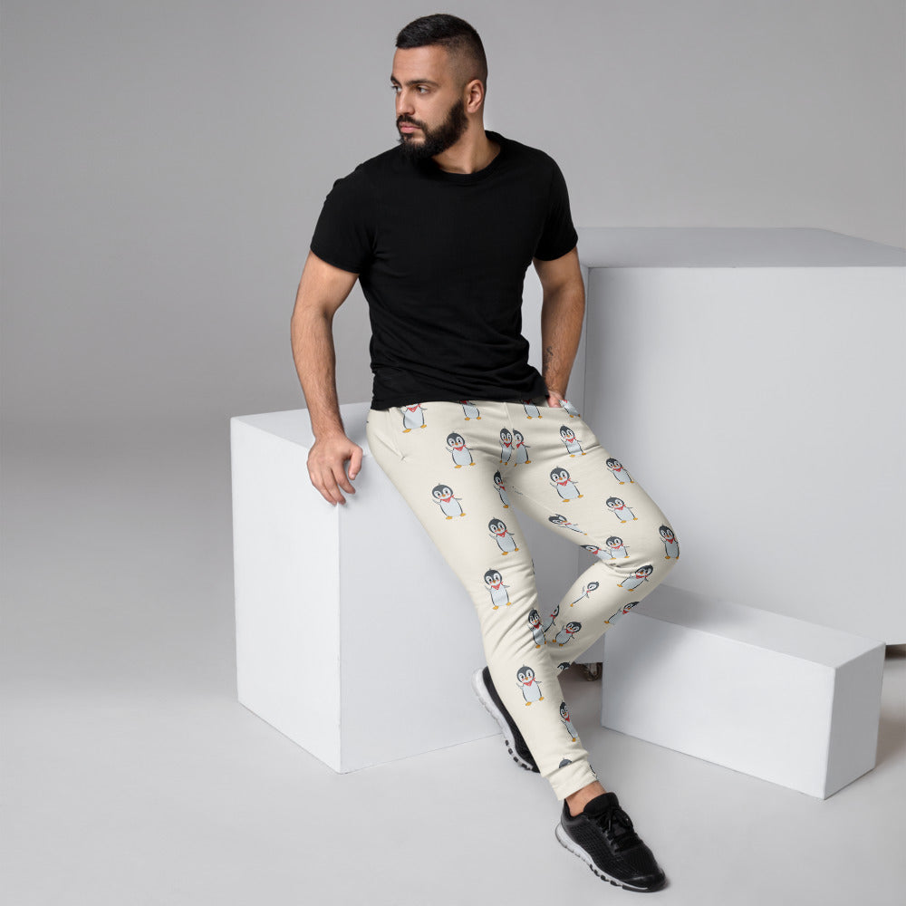 Pingucan Penguin All-Over Print Recycled Joggers, Roots & Talks - lifestyle photo 1