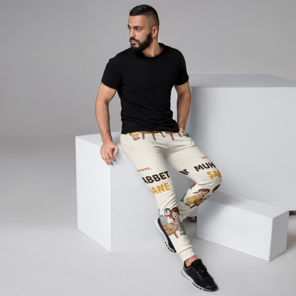 Çay Bahane, Muhabbet Şahane All-Over Print Recycled Joggers, Roots & Talks - lifestyle photo 1