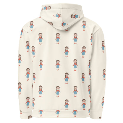 Eylül Character All-Over Print Recycled Unisex Hoodie, Roots & Talks - product photo