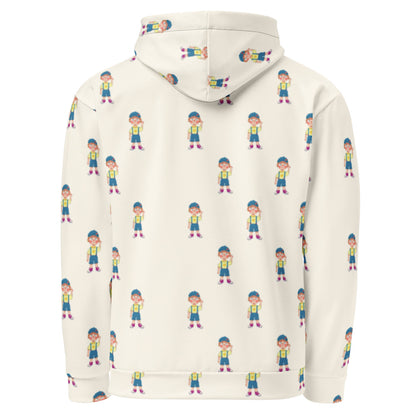 Giray Character All-Over Print Recycled Unisex Hoodie, Roots & Talks - product photo
