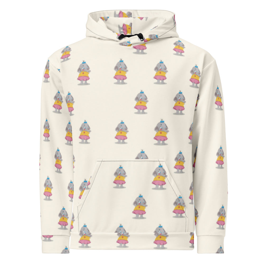 Filiz Elephant All-Over Print Recycled Unisex Hoodie, Roots & Talks - product photo