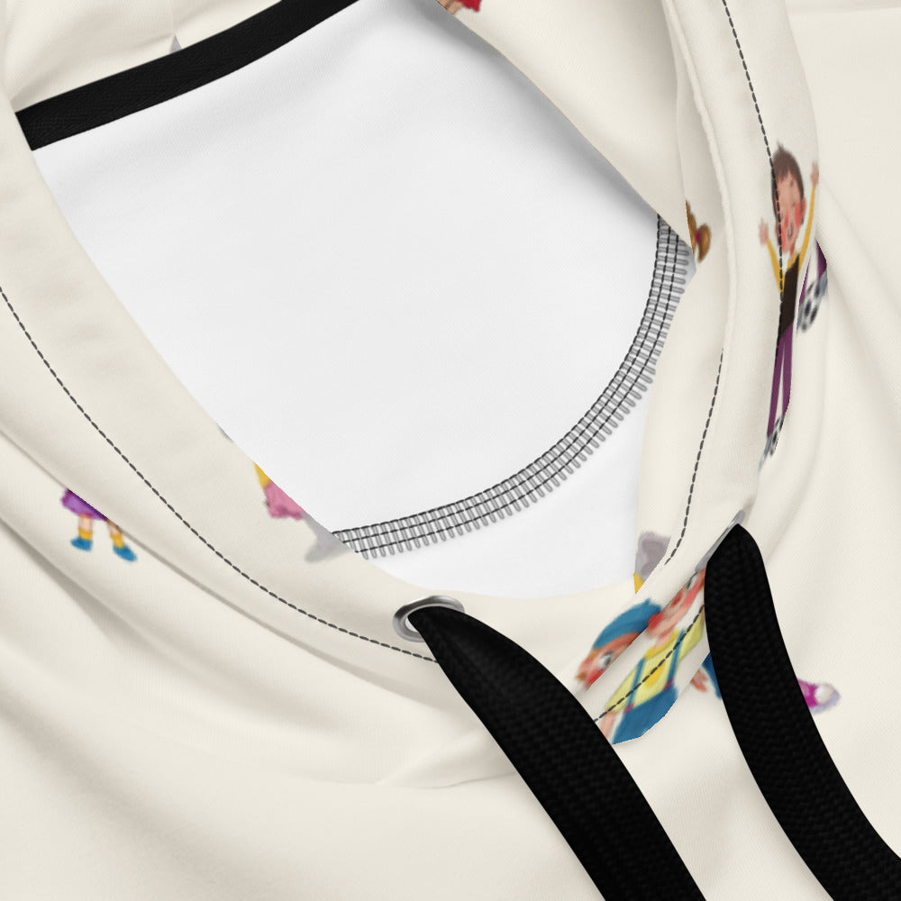 Roots & Talks Characters All-Over Print Recycled Unisex Hoodie - Product details 2