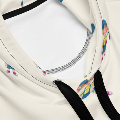 Giray Character All-Over Print Recycled Unisex Hoodie, Roots & Talks - Product details 2