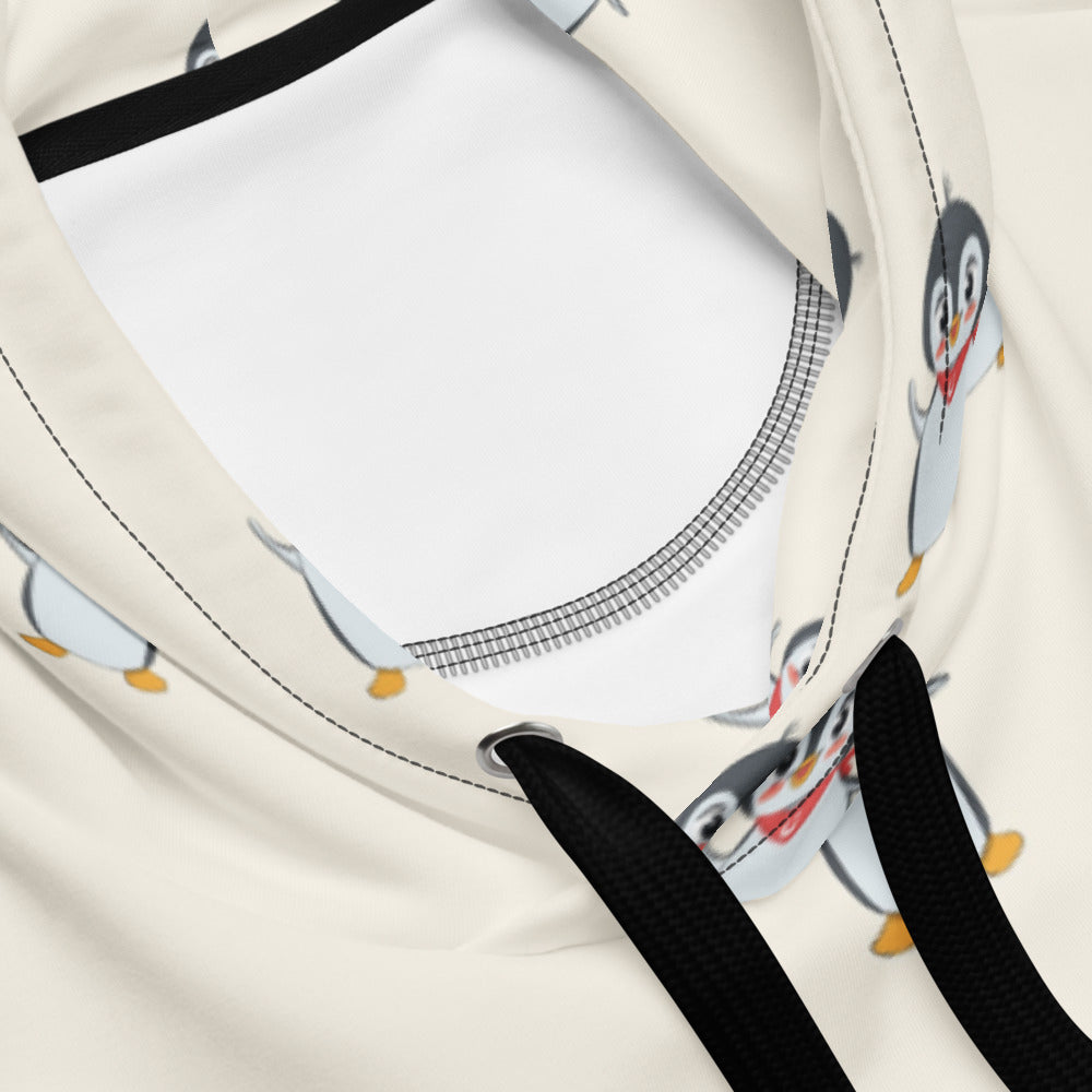 Pingucan Penguin All-Over Print Recycled Unisex Hoodie, Roots & Talks - Product details 2