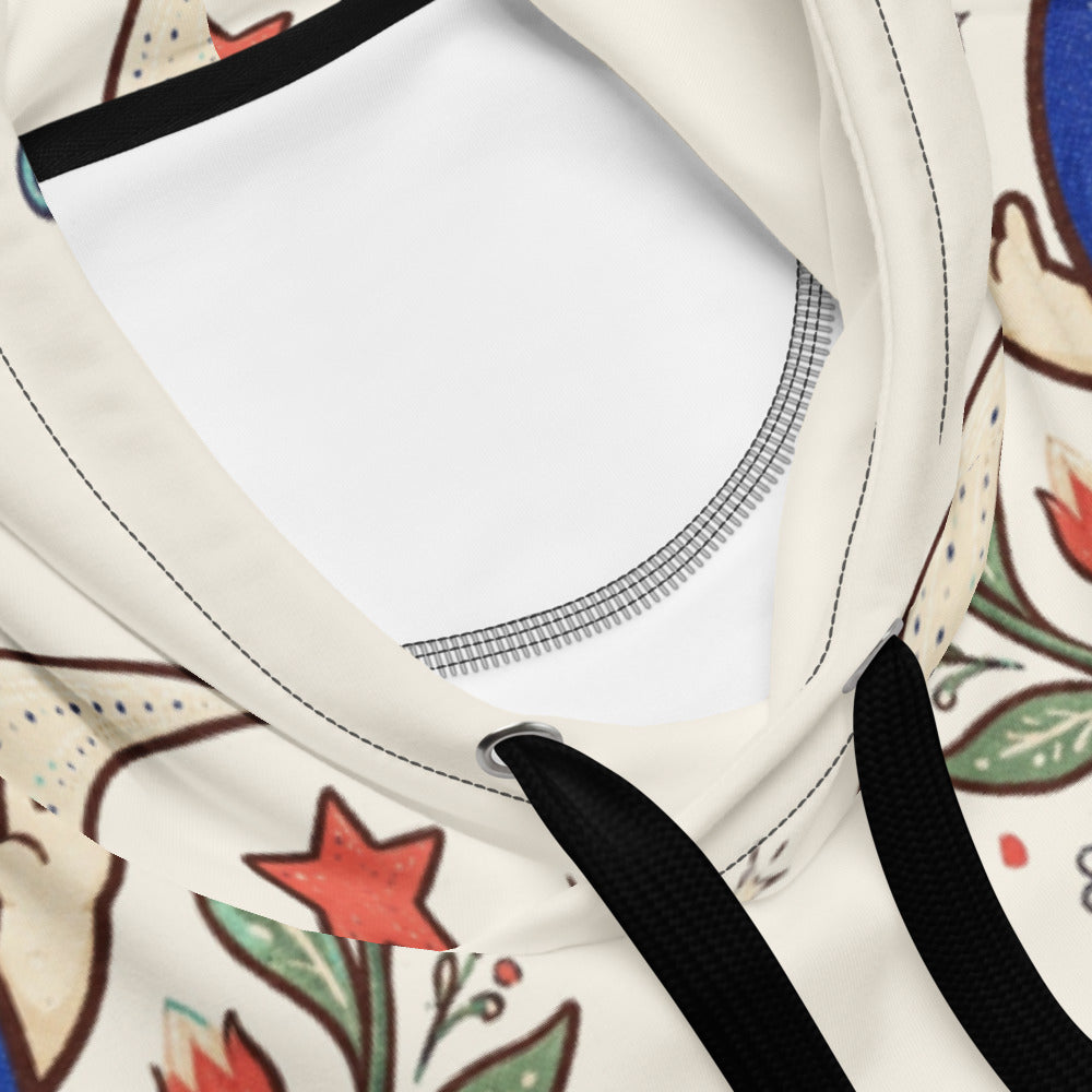 Nazar Değmesin All-Over Print Recycled Unisex Hoodie, Roots & Talks - Product details 2