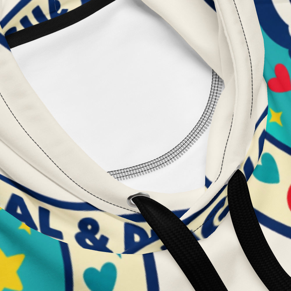 Bilingual & Proud All-Over Print Recycled Unisex Hoodie, Roots & Talks - Product details 2