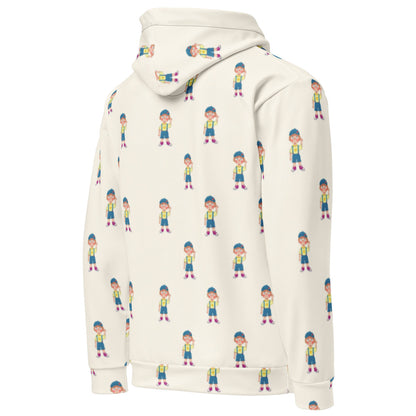 Giray Character All-Over Print Recycled Unisex Hoodie, Roots & Talks - Right Back