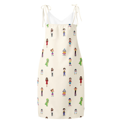 Roots & Talks Characters All-Over Print Slip Dress - product photo
