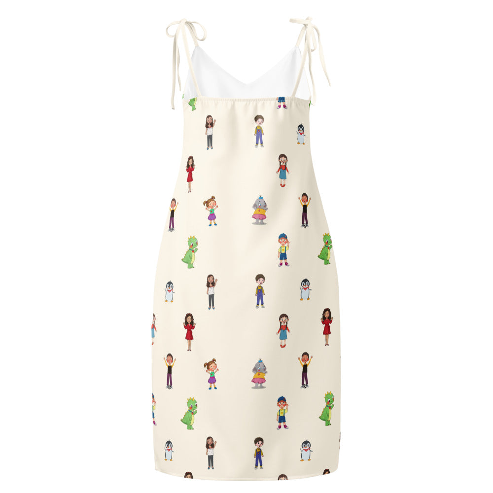 Roots & Talks Characters All-Over Print Slip Dress - product photo