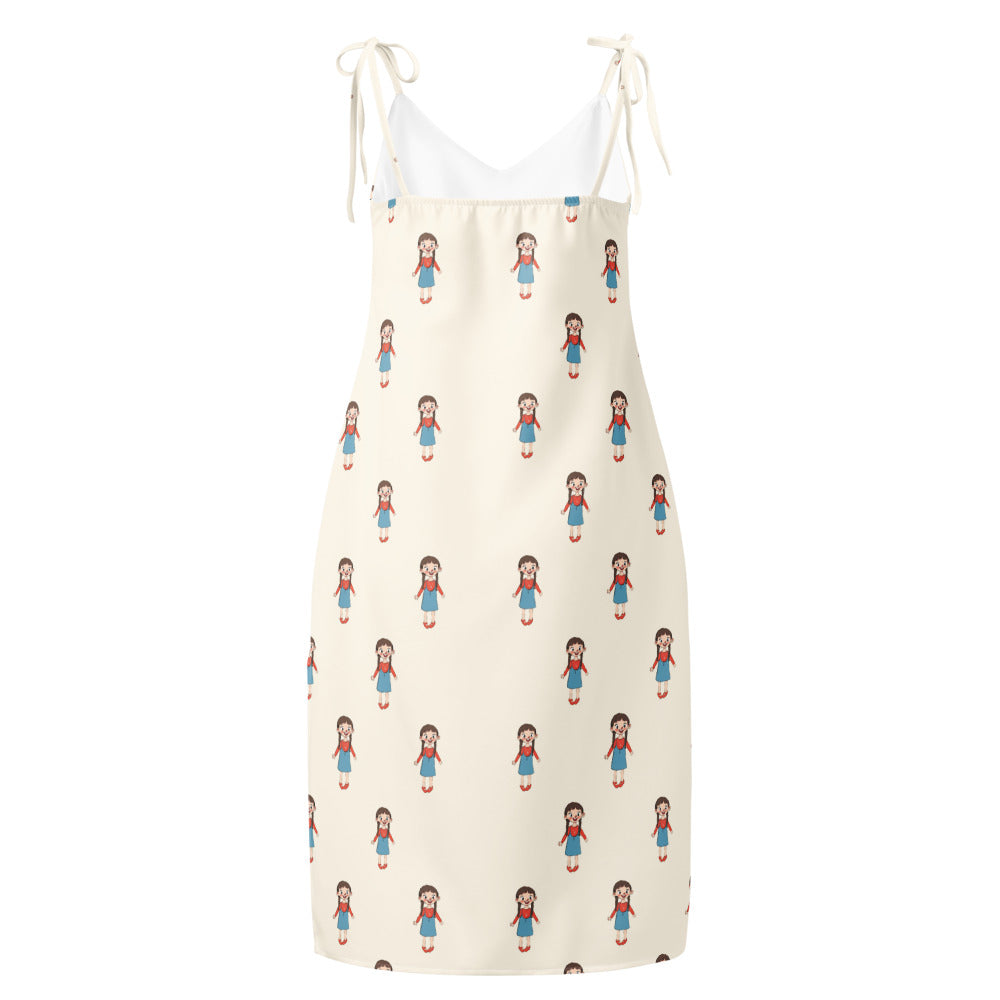 Eylül Character All-Over Print Slip Dress, Roots & Talks - product photo