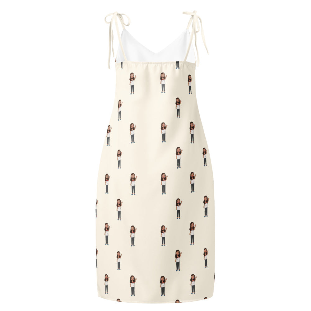 Defne Character All-Over Print Slip Dress, Roots & Talks - product photo