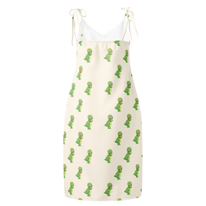 Dino Dinosaur All-Over Print Slip Dress, Roots & Talks - product photo