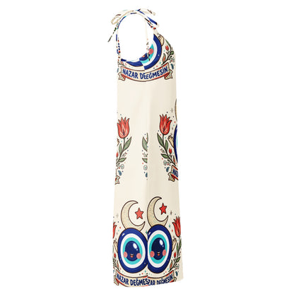 Nazar Değmesin All-Over Print Slip Dress, Roots & Talks - Right