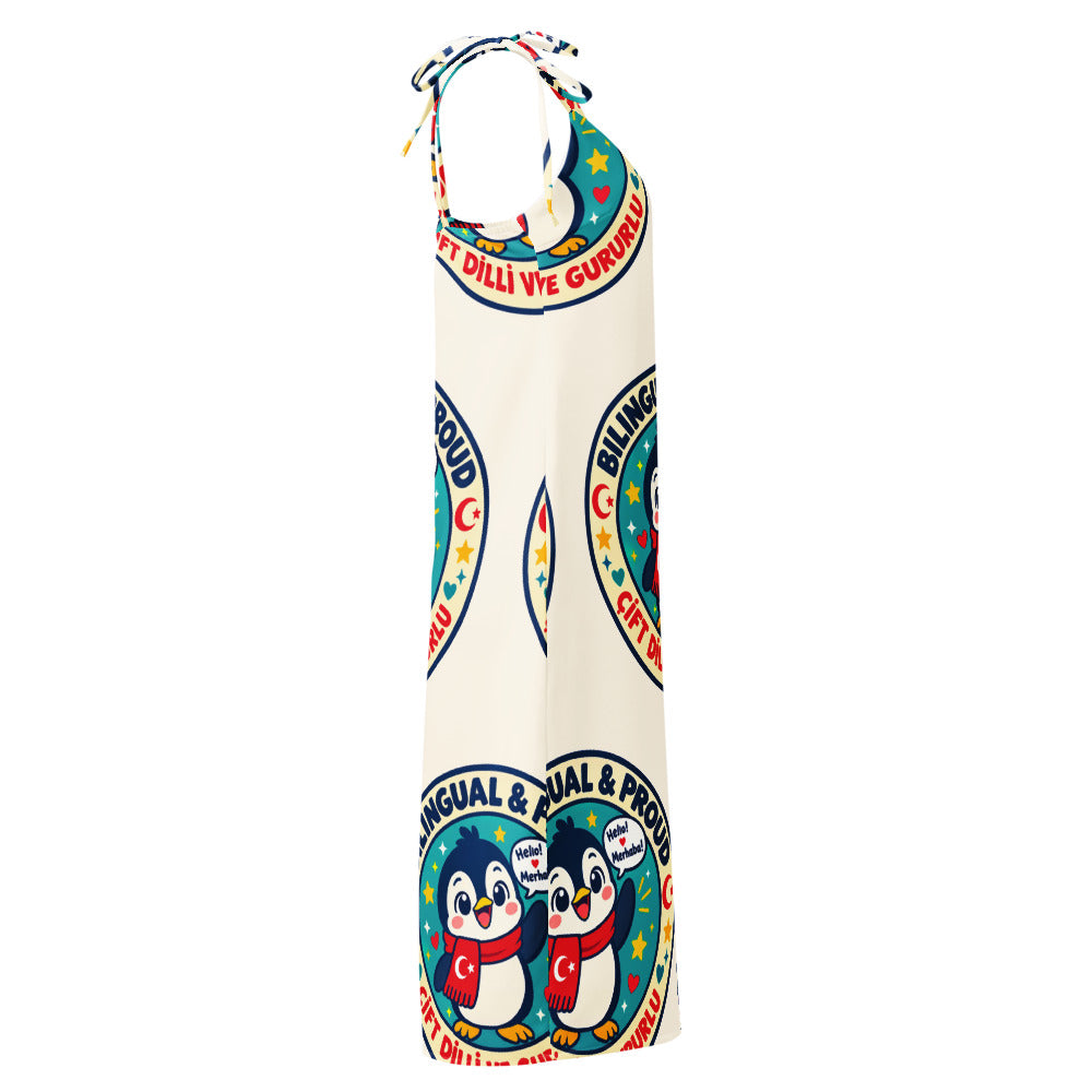 Bilingual & Proud All-Over Print Slip Dress, Roots & Talks - Right