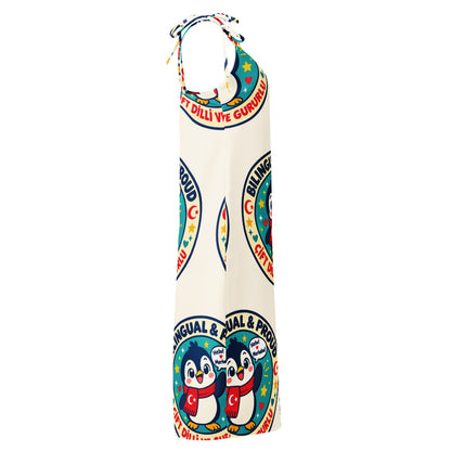 Bilingual & Proud All-Over Print Slip Dress, Roots & Talks - Right