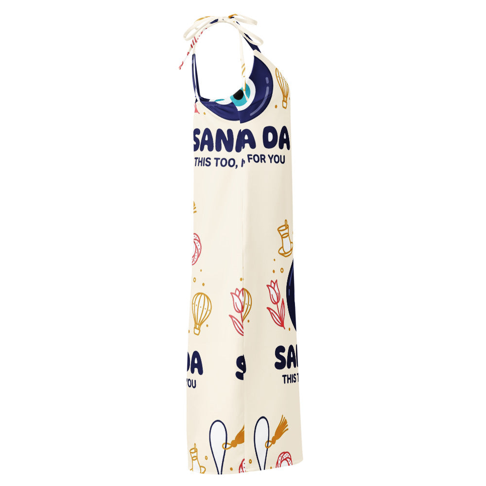 Sana Da All-Over Print Slip Dress, Roots & Talks - Right