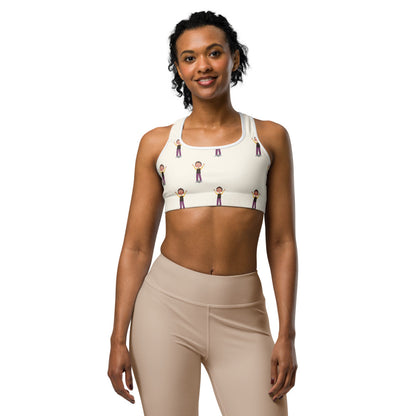 Gazi Character All-Over Print Sports Bra, Roots & Talks - product photo