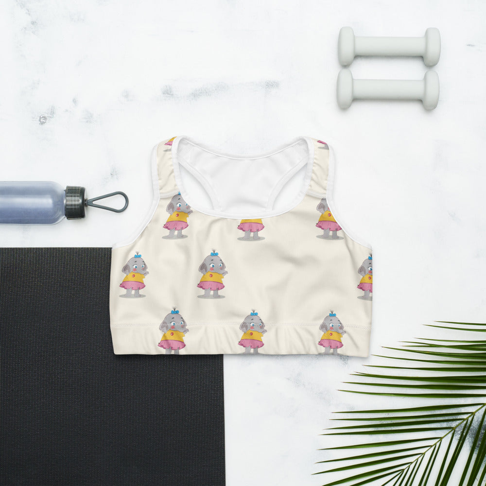 Filiz Elephant All-Over Print Sports Bra, Roots & Talks - lifestyle photo 1