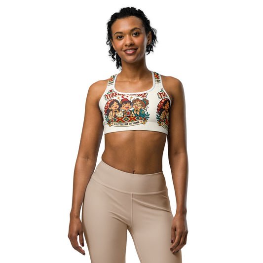 Rooted in Turkish Culture All-Over Print Sports Bra, Roots & Talks - product photo