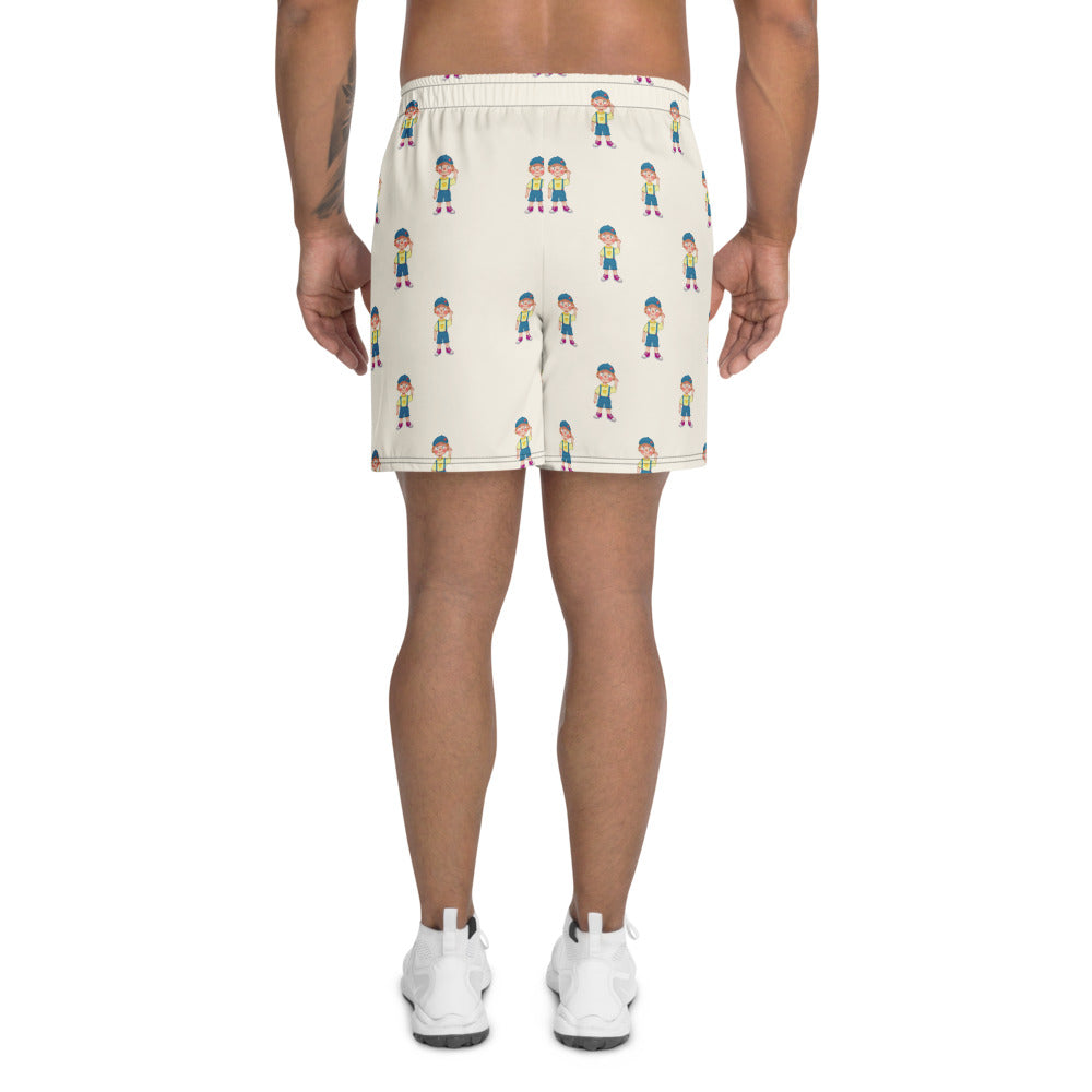 Giray Character All-Over Print Unisex Athletic Long Shorts, Roots & Talks - product photo