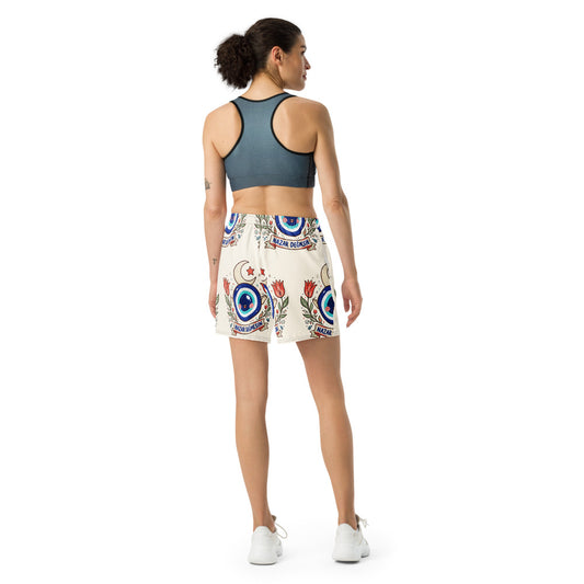 Nazar Değmesin All-Over Print Unisex Athletic Long Shorts, Roots & Talks - lifestyle photo 2