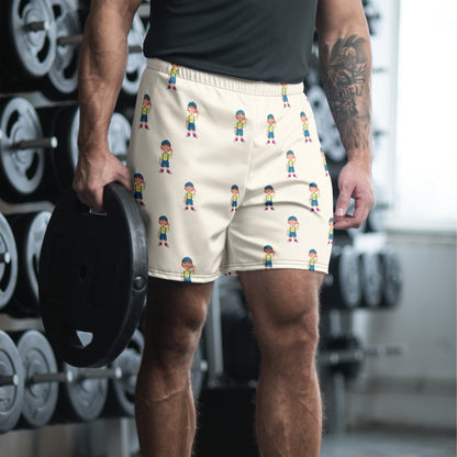 Giray Character All-Over Print Unisex Athletic Long Shorts, Roots & Talks - lifestyle photo 1