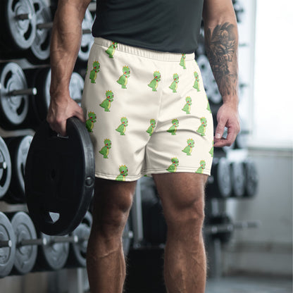 Dino Dinosaur All-Over Print Unisex Athletic Long Shorts, Roots & Talks - lifestyle photo 1