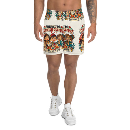 Rooted in Turkish Culture All-Over Print Unisex Athletic Long Shorts, Roots & Talks - product photo