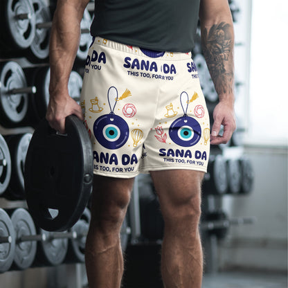Sana Da All-Over Print Unisex Athletic Long Shorts, Roots & Talks - lifestyle photo 1