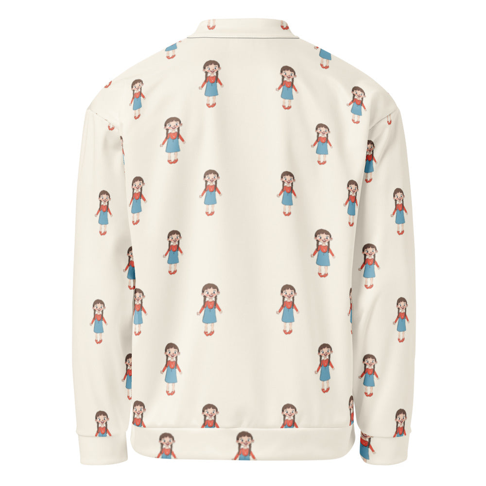 Eylül Character All-Over Print Unisex Bomber Jacket, Roots & Talks - product photo