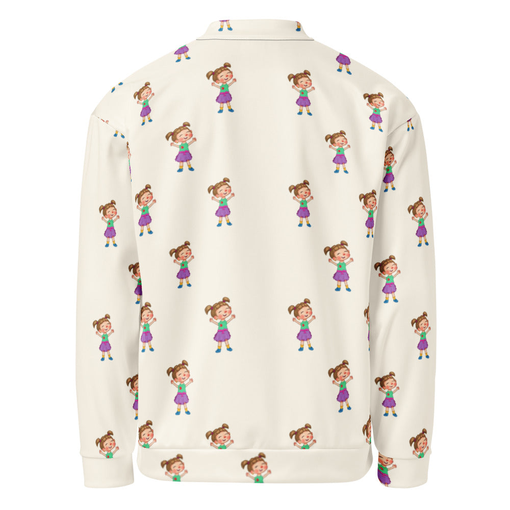 Ela Character All-Over Print Unisex Bomber Jacket, Roots & Talks - product photo