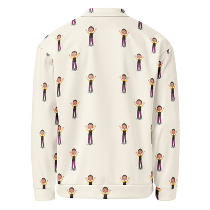 Gazi Character All-Over Print Unisex Bomber Jacket, Roots & Talks - product photo