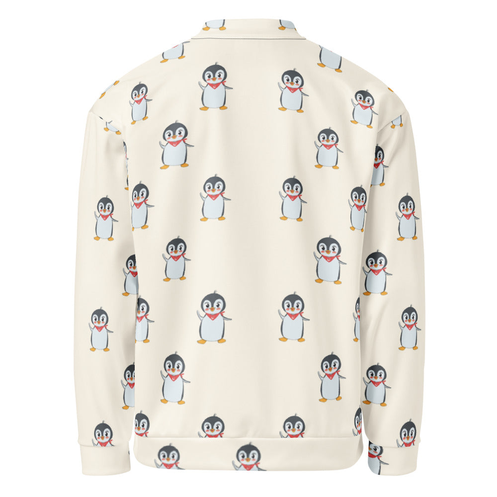 Pingucan Penguin All-Over Print Unisex Bomber Jacket, Roots & Talks - product photo