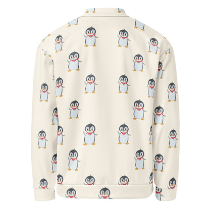Pingucan Penguin All-Over Print Unisex Bomber Jacket, Roots & Talks - product photo