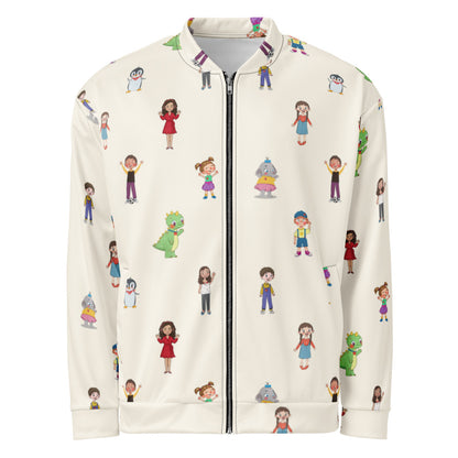 Roots & Talks Characters All-Over Print Unisex Bomber Jacket - product photo