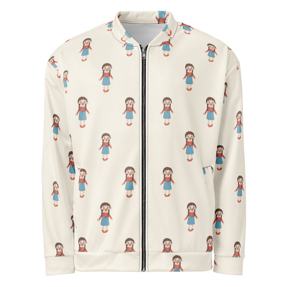 Eylül Character All-Over Print Unisex Bomber Jacket, Roots & Talks - product photo