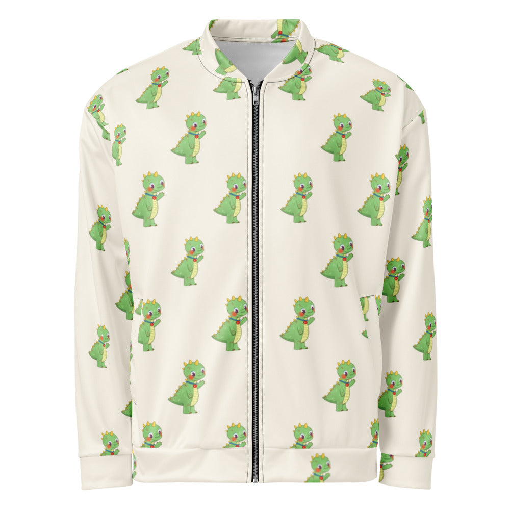 Dino Dinosaur All-Over Print Unisex Bomber Jacket, Roots & Talks - product photo