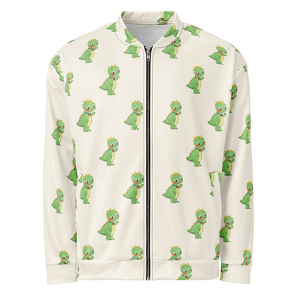 Dino Dinosaur All-Over Print Unisex Bomber Jacket, Roots & Talks - product photo