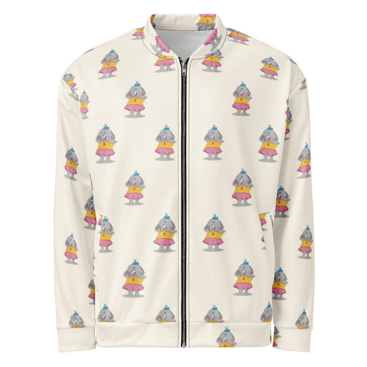 Filiz Elephant All-Over Print Unisex Bomber Jacket, Roots & Talks - product photo