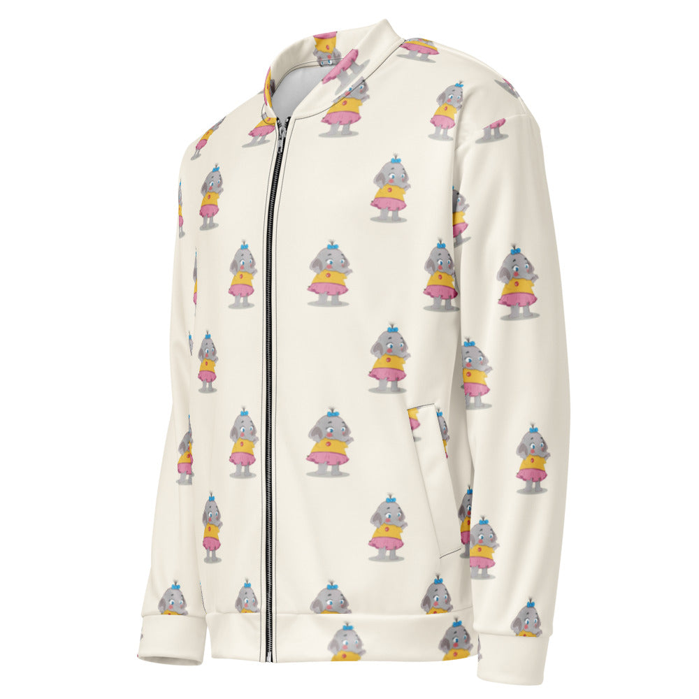 Filiz Elephant All-Over Print Unisex Bomber Jacket, Roots & Talks - product photo