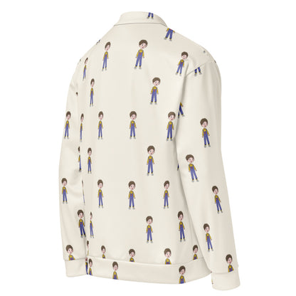 Ahmet Character All-Over Print Unisex Bomber Jacket, Roots & Talks - Right Back
