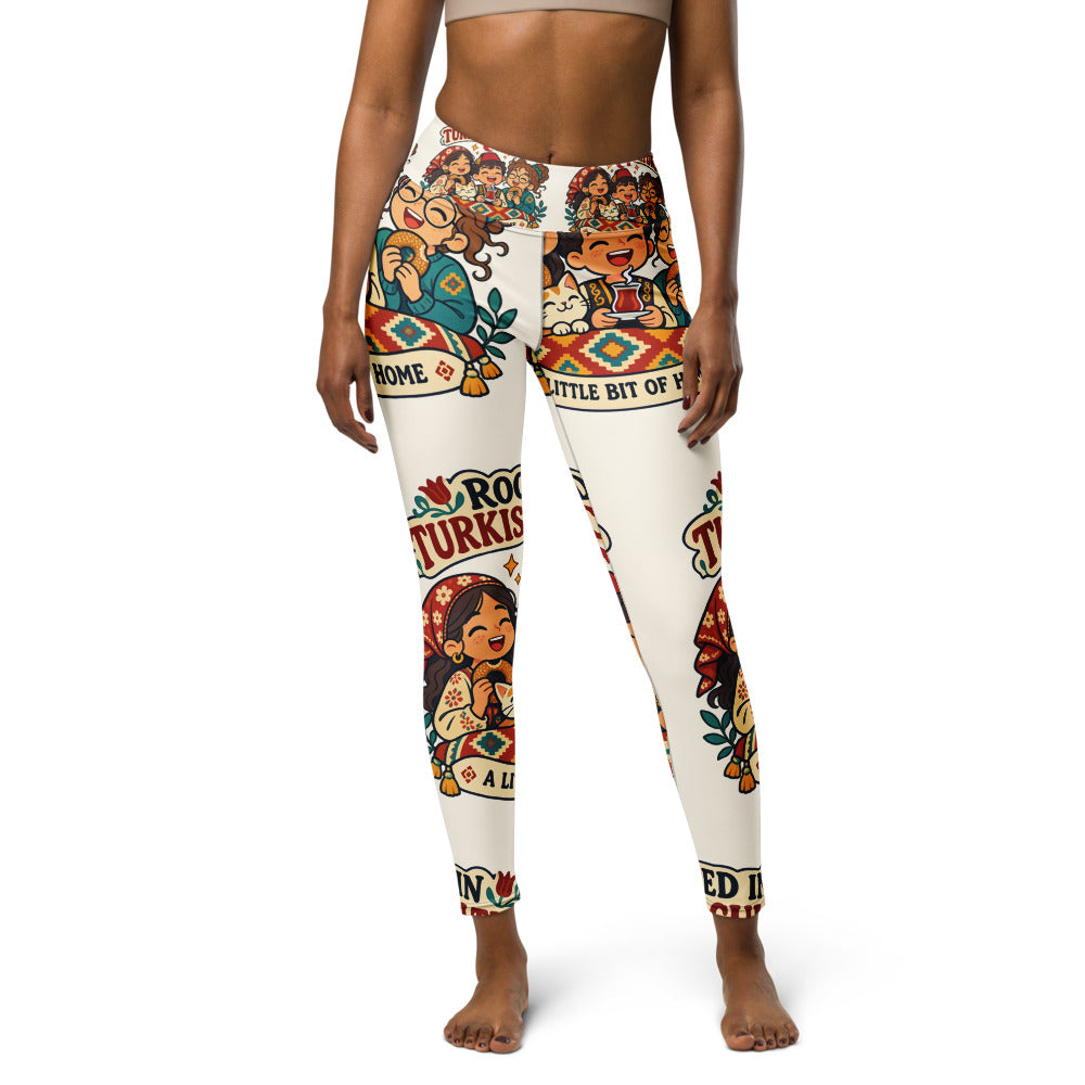 Rooted in Turkish Culture All-Over Print Yoga Leggings, Roots & Talks - product photo
