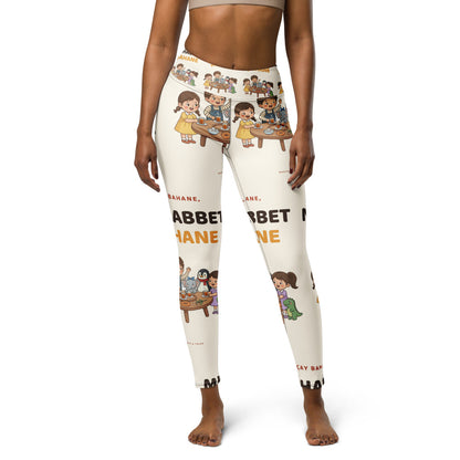Çay Bahane, Muhabbet Şahane All-Over Print Yoga Leggings, Roots & Talks - product photo