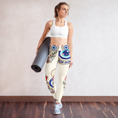 Nazar Değmesin All-Over Print Yoga Leggings, Roots & Talks - lifestyle photo 1