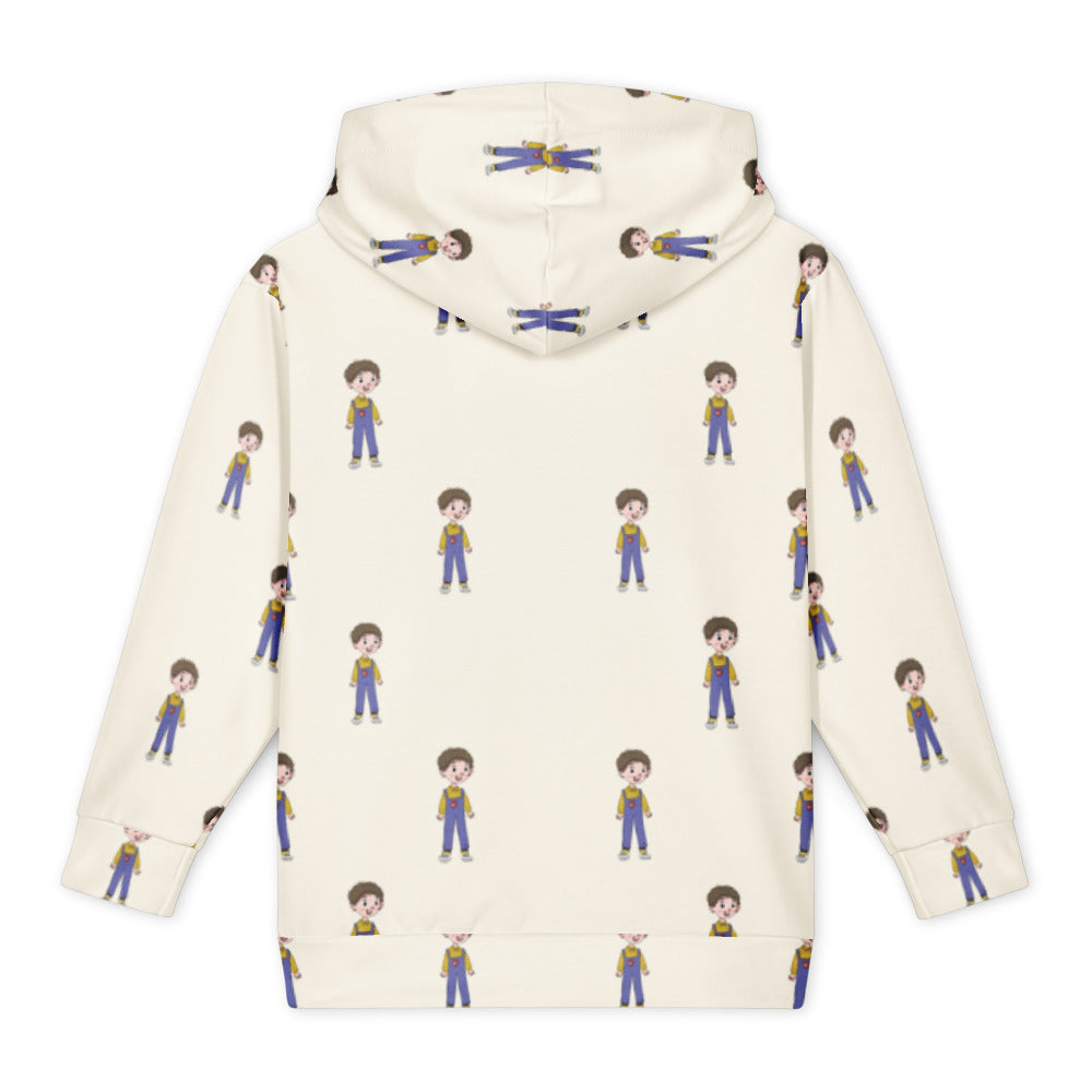 Ahmet Character All-Over Print Youth Hoodie (Youth Sizes 14–20), Roots & Talks - Back