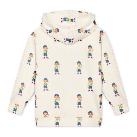 Giray Character All-Over Print Youth Hoodie (Youth Sizes 14–20), Roots & Talks - Back
