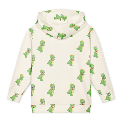 Dino Dinosaur All-Over Print Youth Hoodie (Youth Sizes 14–20), Roots & Talks - Back